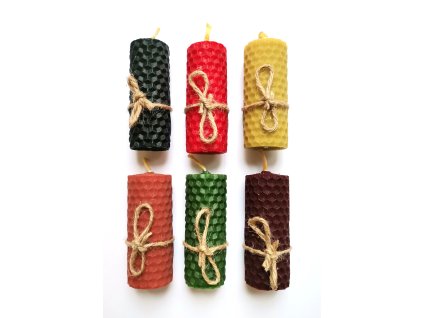 Svíčka ze včelího vosku malá