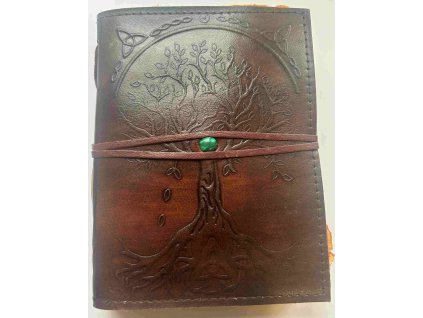 Kožený deník - střední ruční papír