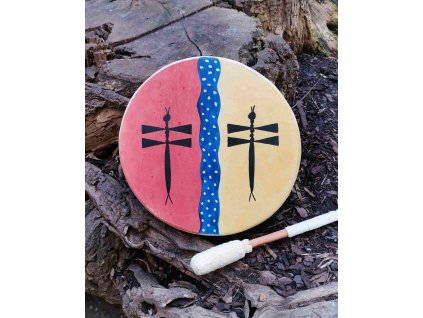 Buben 30 cm Vážky + palička