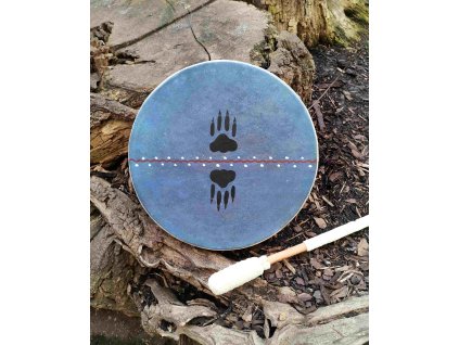 Buben 30 cm Vlčí stopy + palička