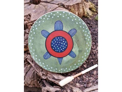 Buben 40 cm Želva + palička