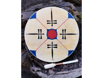 Buben 50 cm Vážky + palička