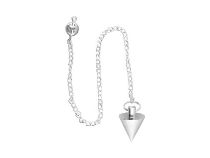 medium conical pendulum in silver plating pla2