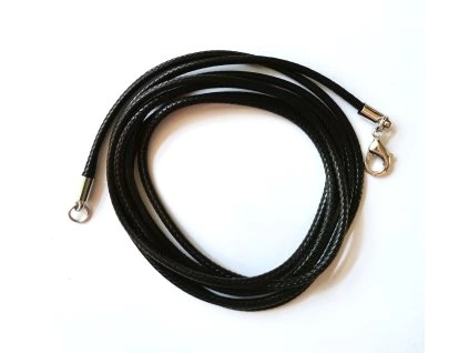 Zaplétaná šňůrka - černá