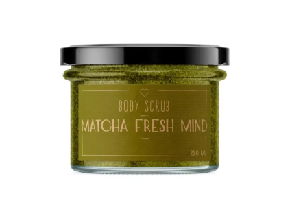 tělový peeling matcha