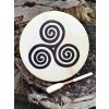 Buben 40 cm Keltská spirála + palička
