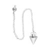 medium conical pendulum in silver plating pla2