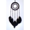 Lapač snů Černý s růženínem 10,5 cm