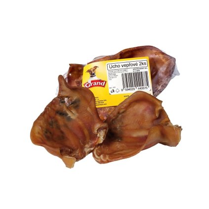vepřové ucho sušené, 2ks/ bal