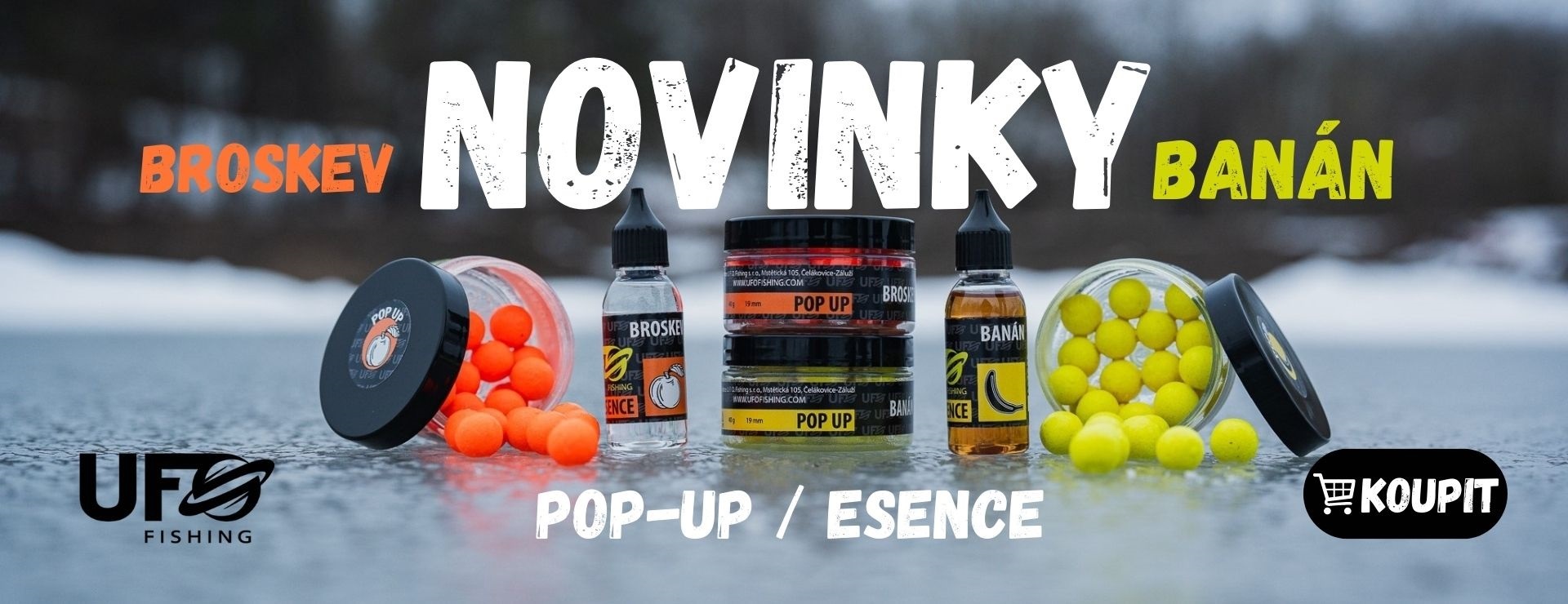 Prezentace novinky - dózy pop up s příchutí Broskev a Banán