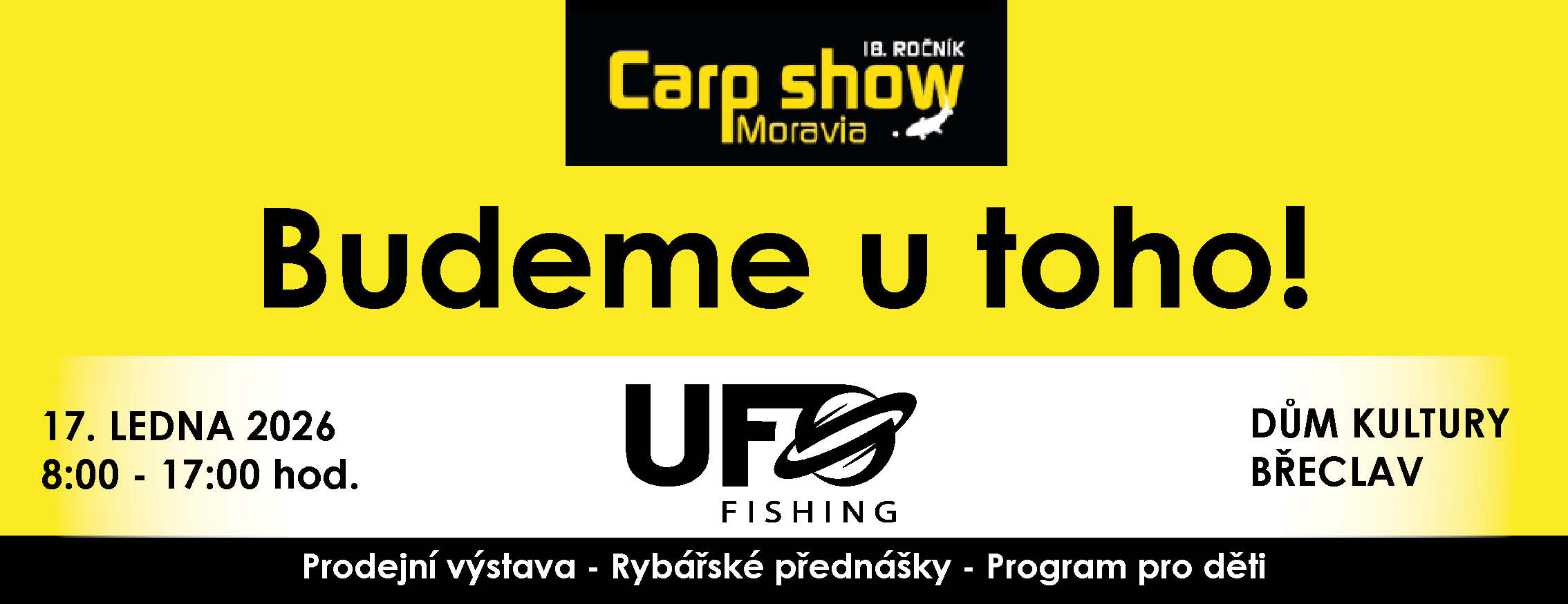 Pozvánka na rybářskou výstavu Carp show do Břeclavi