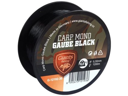 Giants fishing Vlasec Carp Mono Gaube Black 1200m