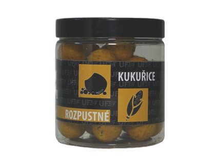 Zavřená dóza rozpustných boilies Kukuřice