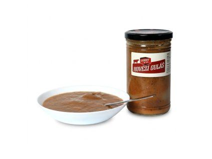 Hovězí guláš ve skle 1000ml