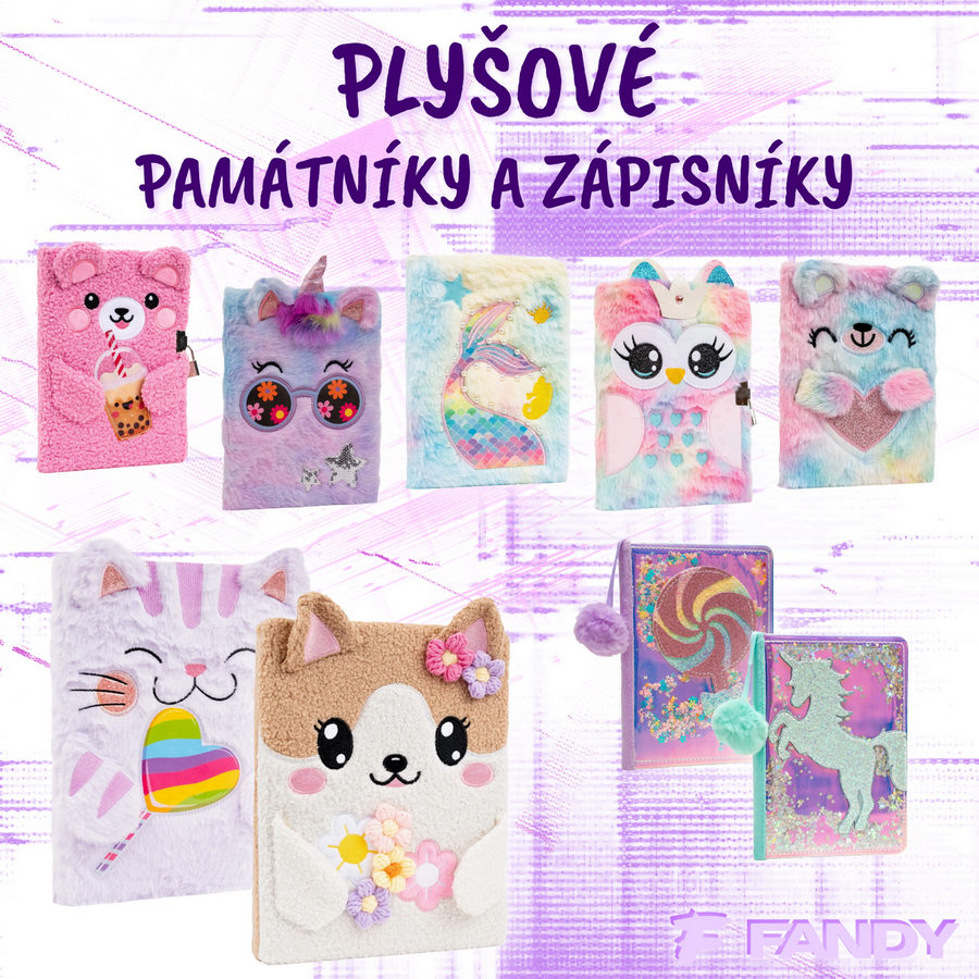 Plyšové památníky a zápisníky