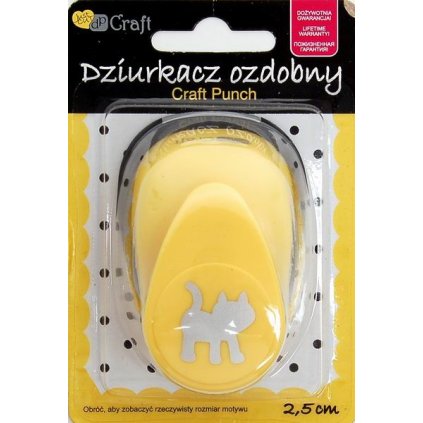 Děrovačka dekorační 25 mm kotě