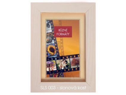 Fotorámeček dřevěný SLS 10x15 - 03 slonová kost