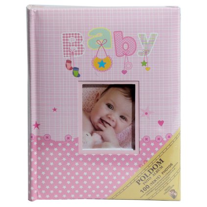 Fotoalbum 10x15/100 BABY růžové