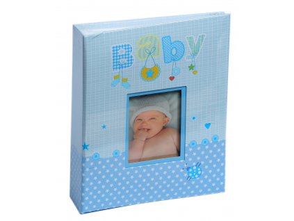 Fotoalbum 10x15/200 - BABY modrý s popisem