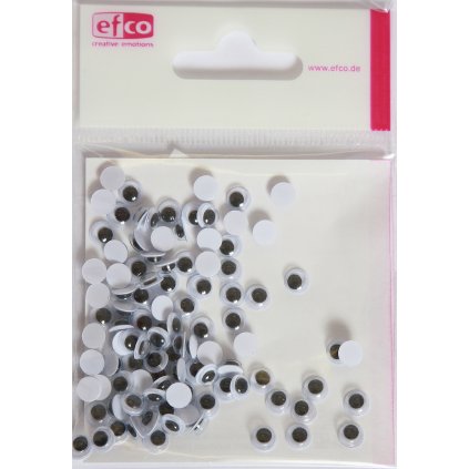 OČI DEKORAČNÍ SAMOLEPICÍ 4mm 100 kusů