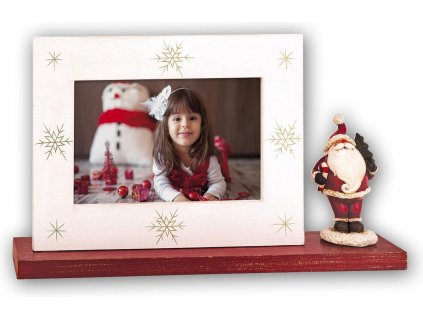 Fotorámeček 10x15 dřevěný vánoční TALVIK B