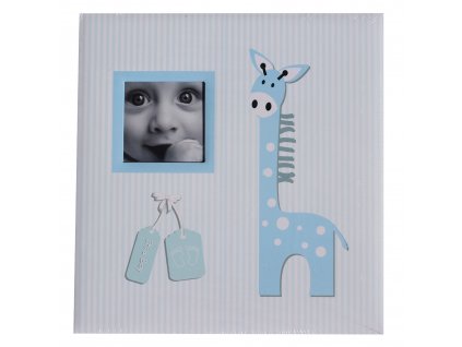 Samolepící fotoalbum modré 40 stran  - Žirafa