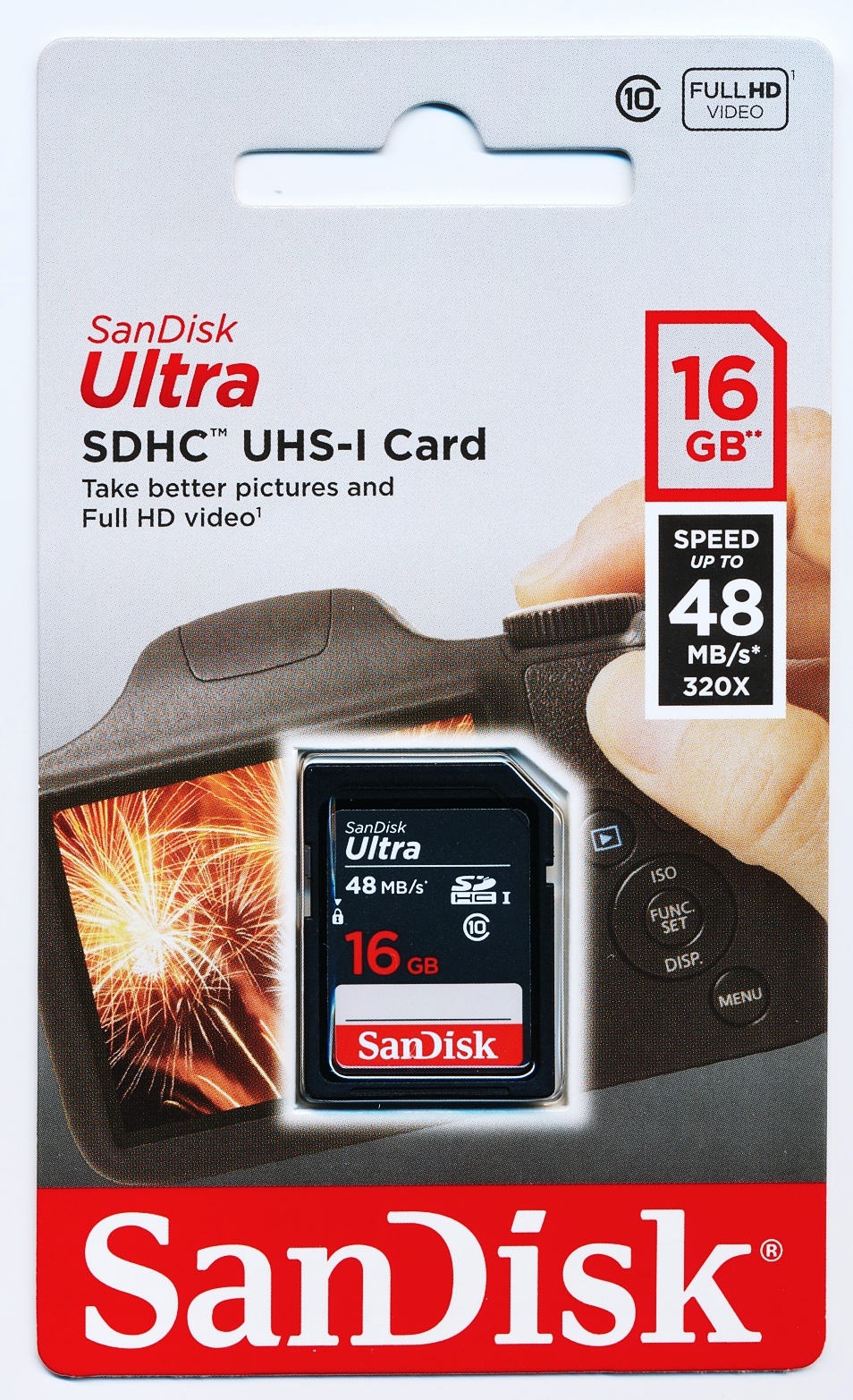 Levně Ostatní Paměťová karta Sandisk Ultra SDHC 16 GB 48 MB/s Class 10