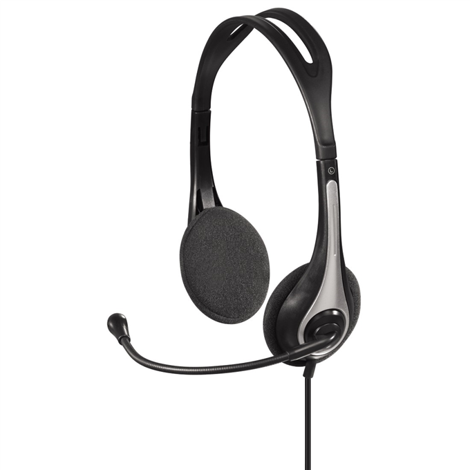 Levně Hama PC Headset HS-250 stříbrno černé