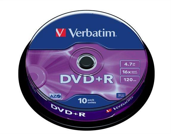 DVD+R Verbatim 10 ks