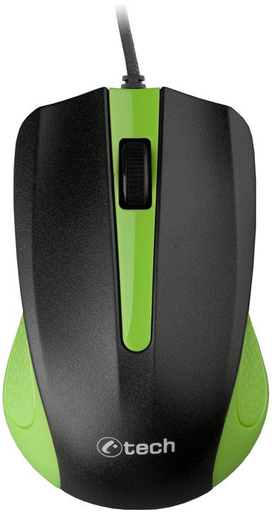 Levně C-TECH Myš optická WM-01 ZELENÁ