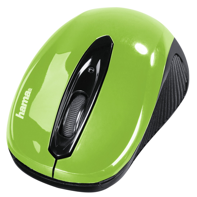 Myš optická AM-7300, zeleno/černá