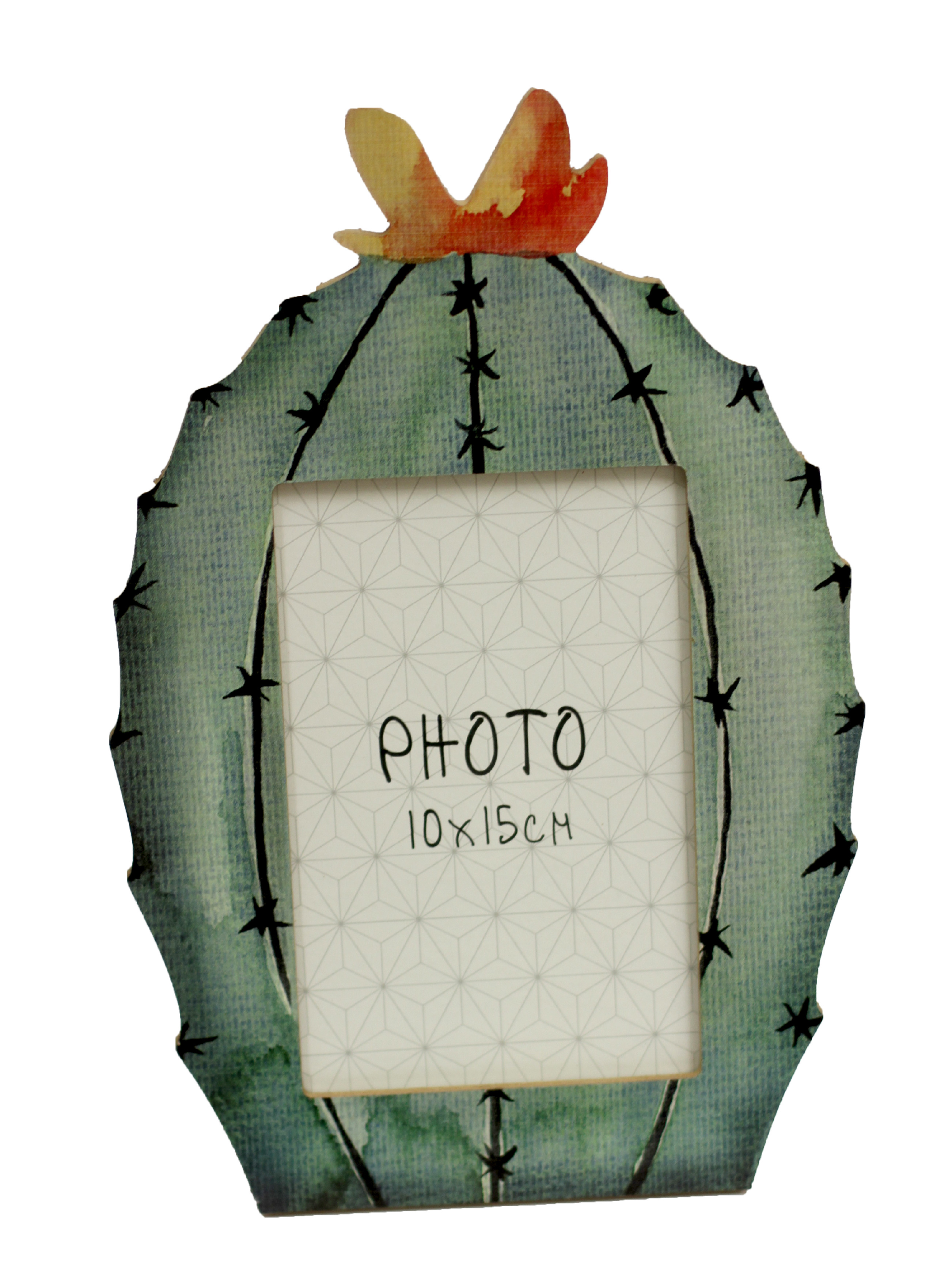 Fotorámeček dřevěný Kaktus