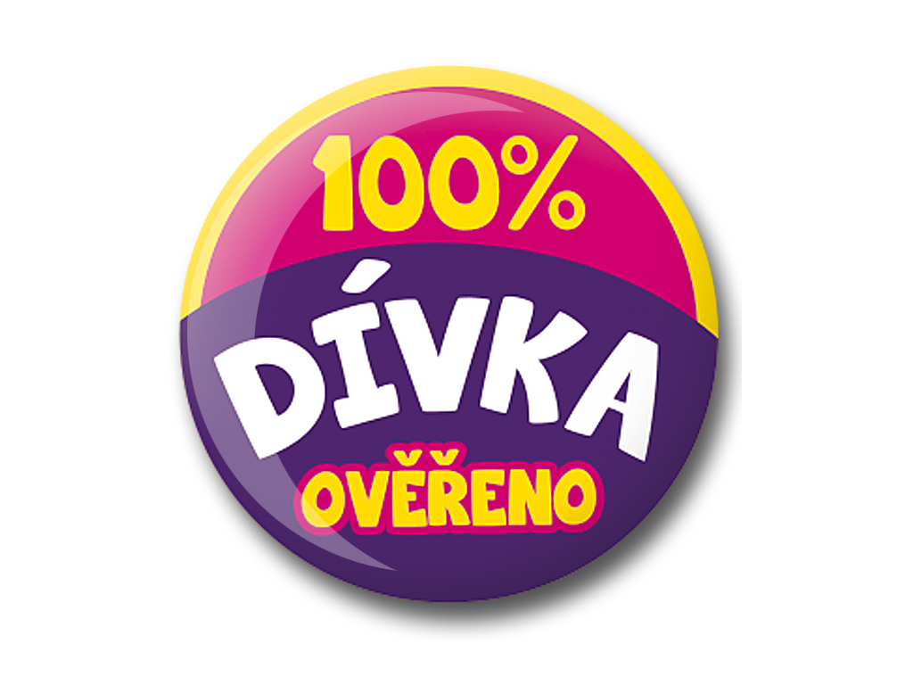 Levně Nekupto Placka humorná 033 100% dívka ověřeno