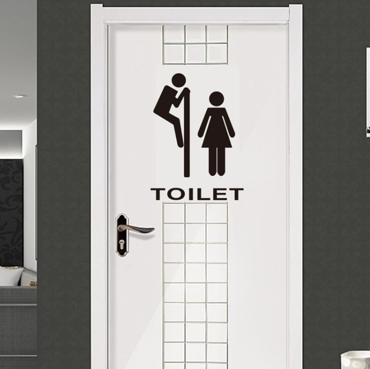 Samolepka na WC označení ženy 24x24cm