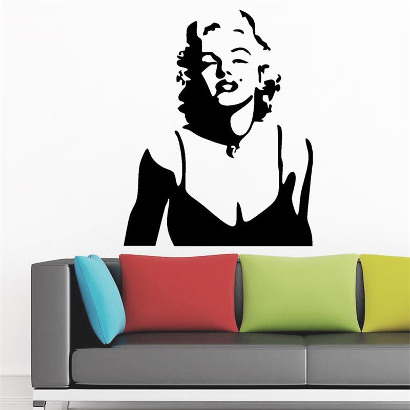 Samolepka na zeď Marilyn Monroe lips 48x60cm