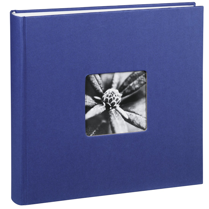 Fotoalbum na růžky 100 stran - FINE ART 30x30 cm, modrý
