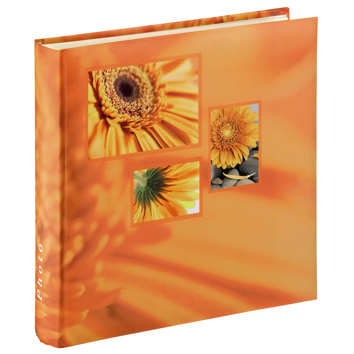 Fotoalbum na růžky 100 stran - 30x30 cm SINGO, oranžové