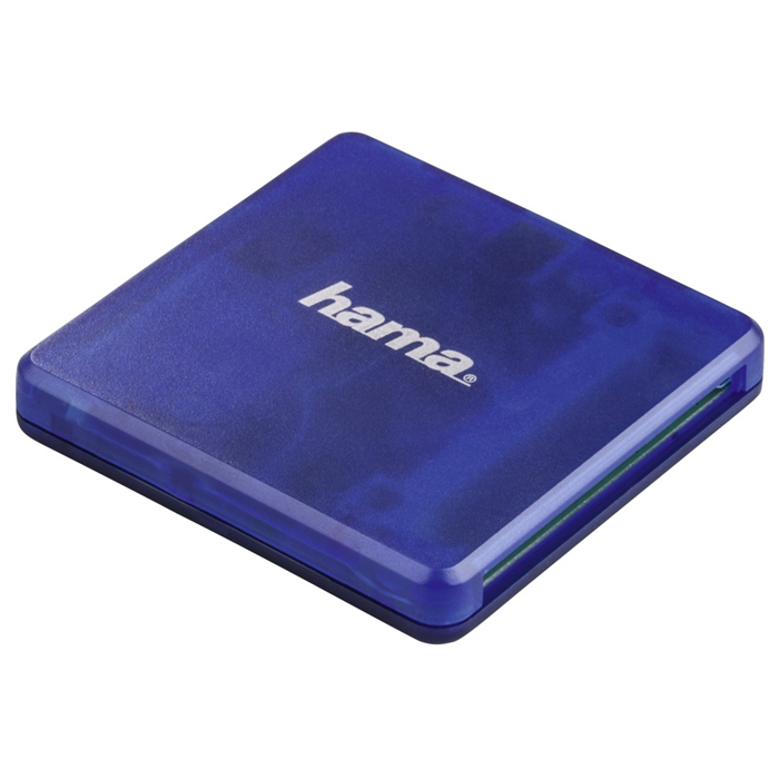 Hama čtečka paměťových karet MULTI SD/microSD/CF, modrá