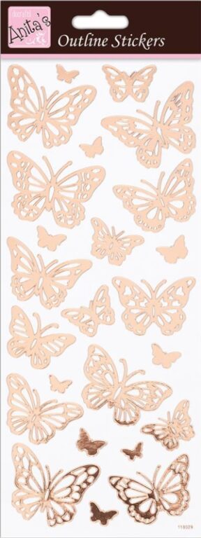 Nálepky do fotoalba Motýlci bronzoví