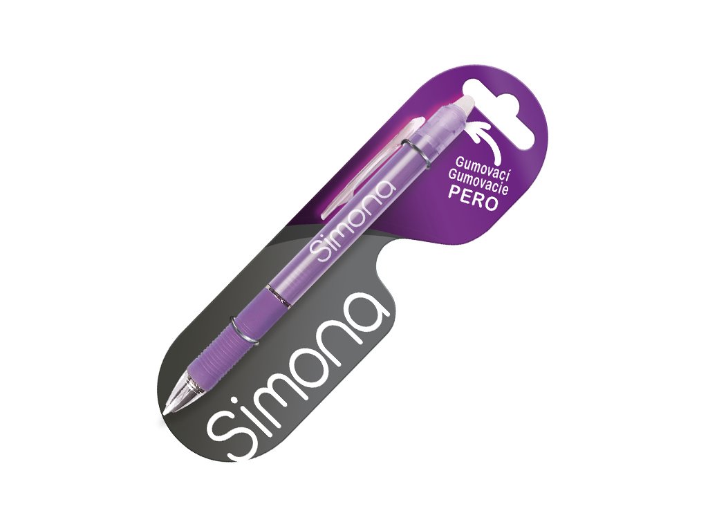 Gumovací pero - propiska Simona
