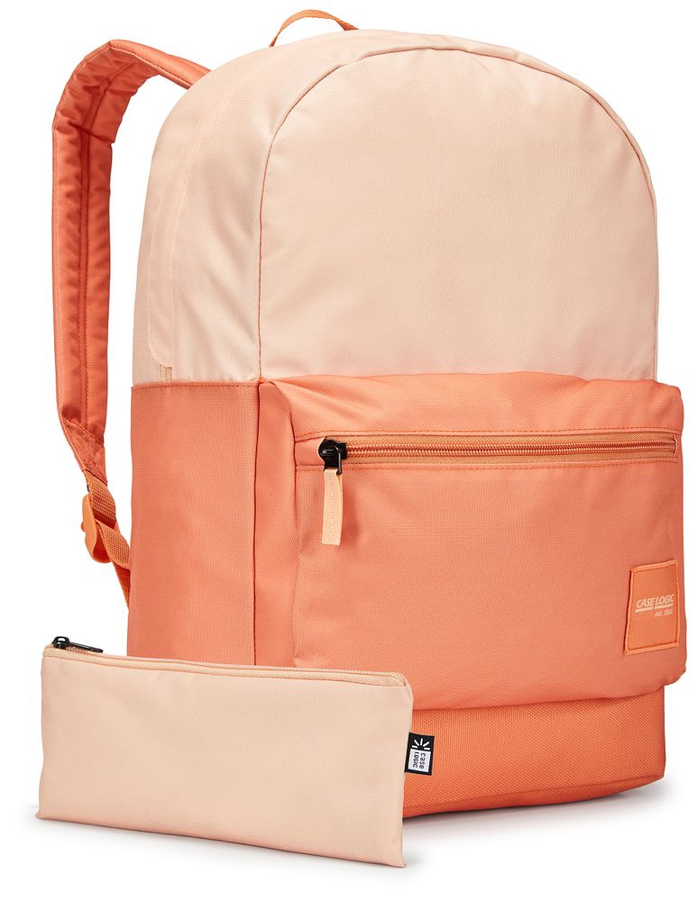 Levně Case Logic Commence batoh z recyklovaného materiálu 24 l CCAM1216 - Apricot/Coral