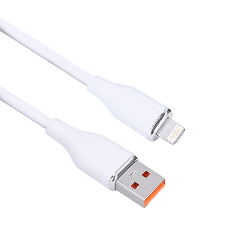 Levně Solight lightning kabel, USB 2.0 A konektor - Lightning konektor, silikon, 1m