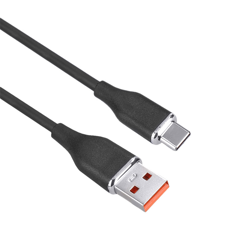 Levně Solight USB-C kabel, USB 2.0 A konektor - USB-C 3.1 konektor, silikon, 1m