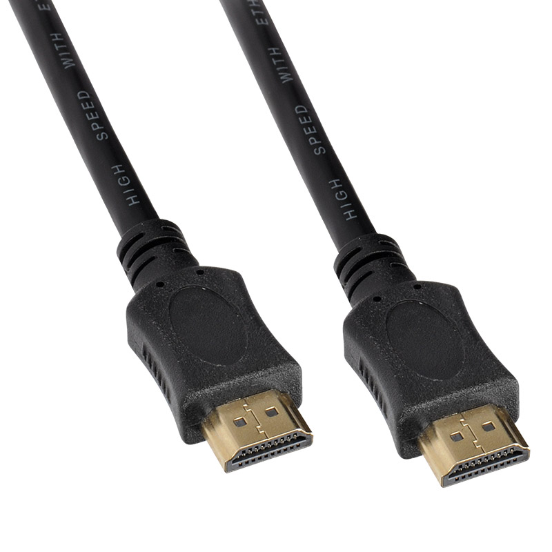 Levně Solight HDMI kabel s Ethernetem, HDMI 2.0 A konektor - HDMI 2.0 A konektor, blistr, 2m
