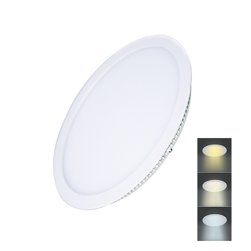Levně Solight LED mini panel CCT, podhledový, 18W, 1530lm, 3000K, 4000K, 6000K, kulatý