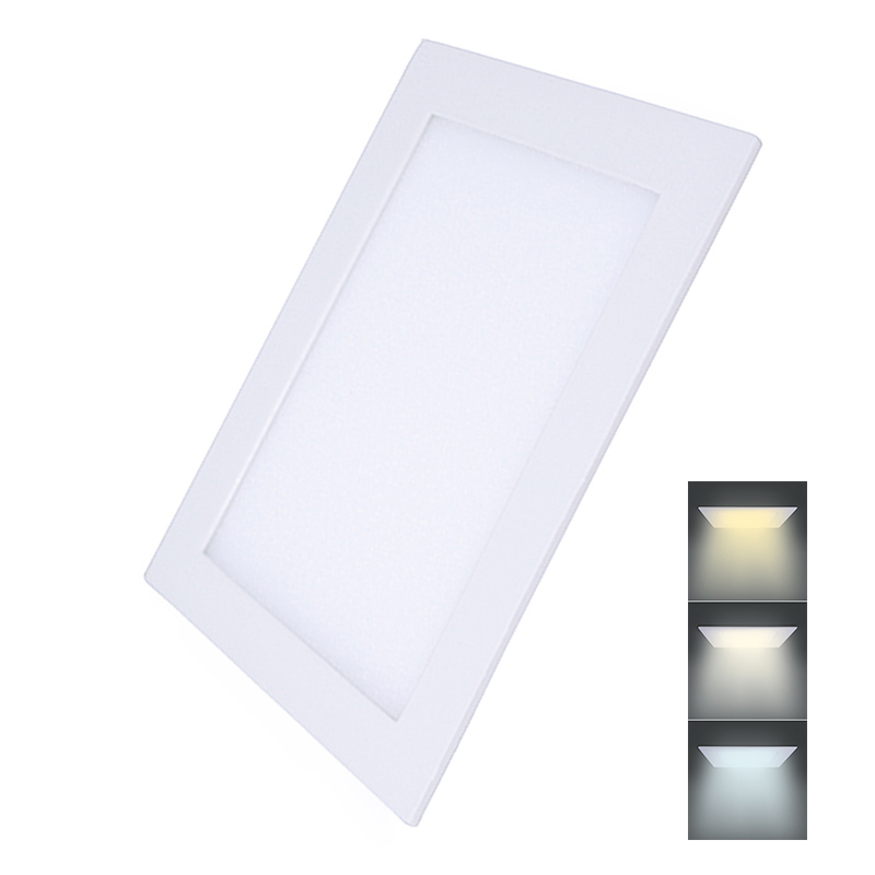 Levně Solight LED mini panel CCT, podhledový, 24W, 1800lm, 3000K, 4000K, 6000K, čtvercový