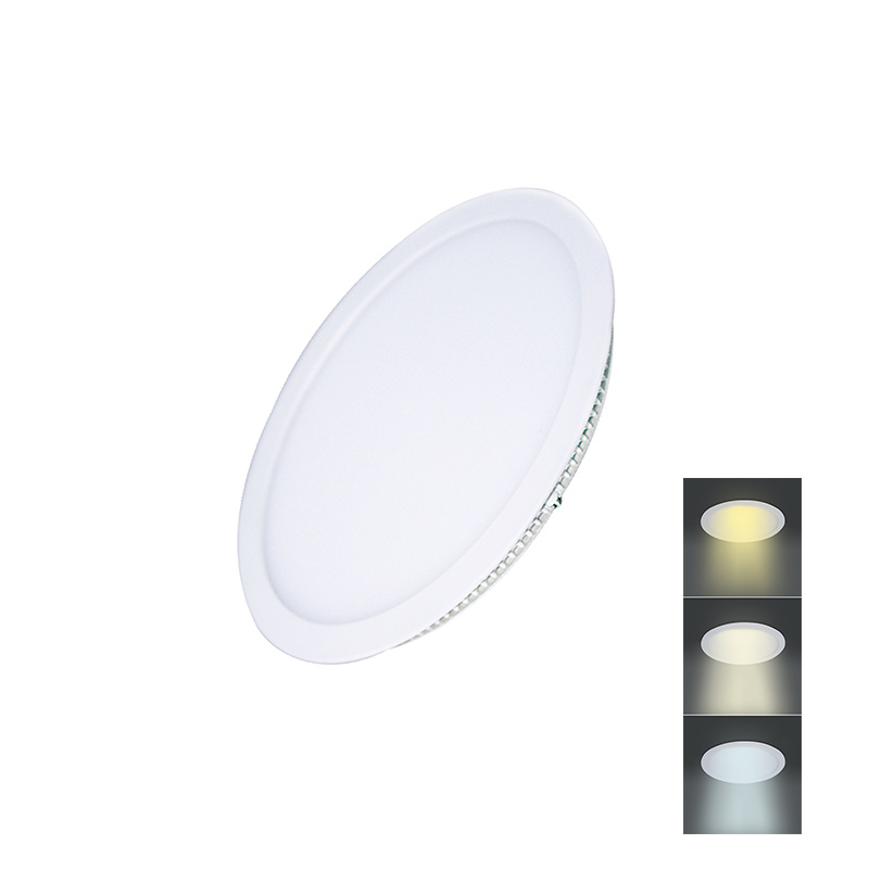 Levně Solight LED mini panel CCT, podhledový, 6W, 450lm, 3000K, 4000K, 6000K, kulatý