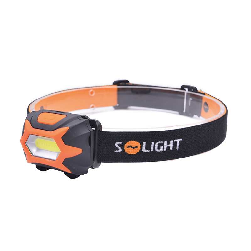 Levně Solight LED čelová svítilna, 3W COB, 3x AAA