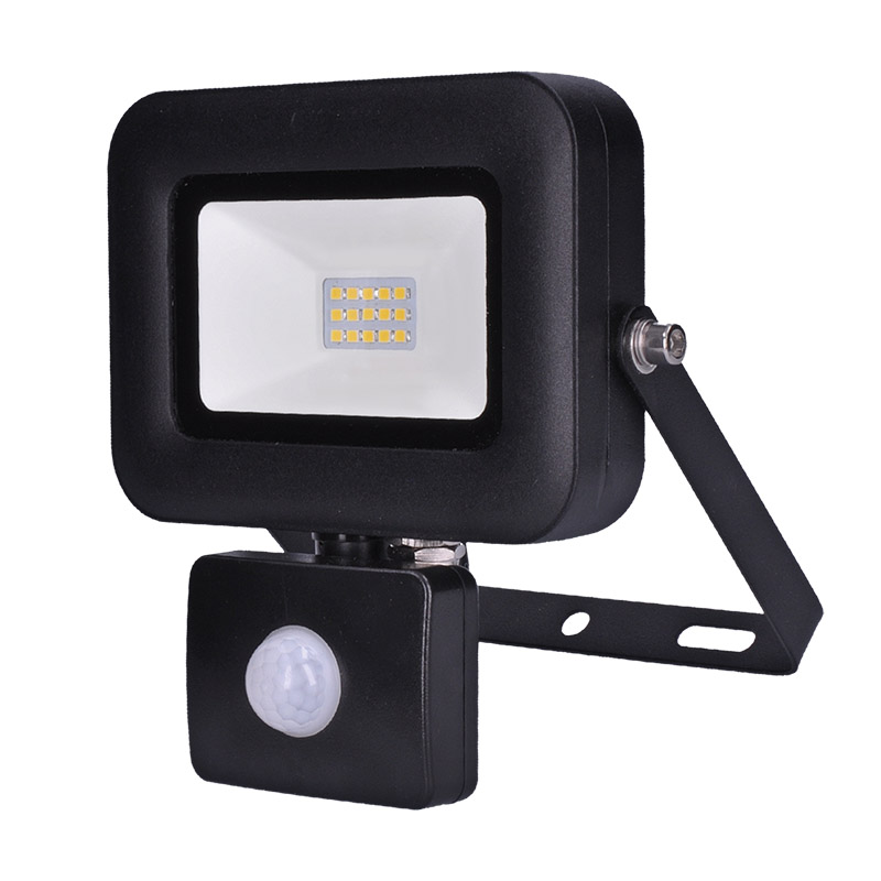 Solight LED reflektor PRO se senzorem, 10W, 920lm, 5000K, IP44