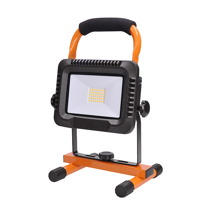 Levně Solight LED reflektor 20W, přenosný, nabíjecí, 1600lm, oranžovo-černý